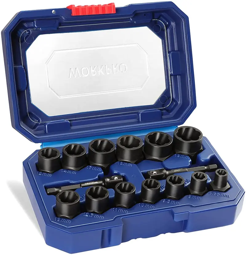WORKPRO 15-teiliges Schlagschrauber-Set für Bolzen und Muttern