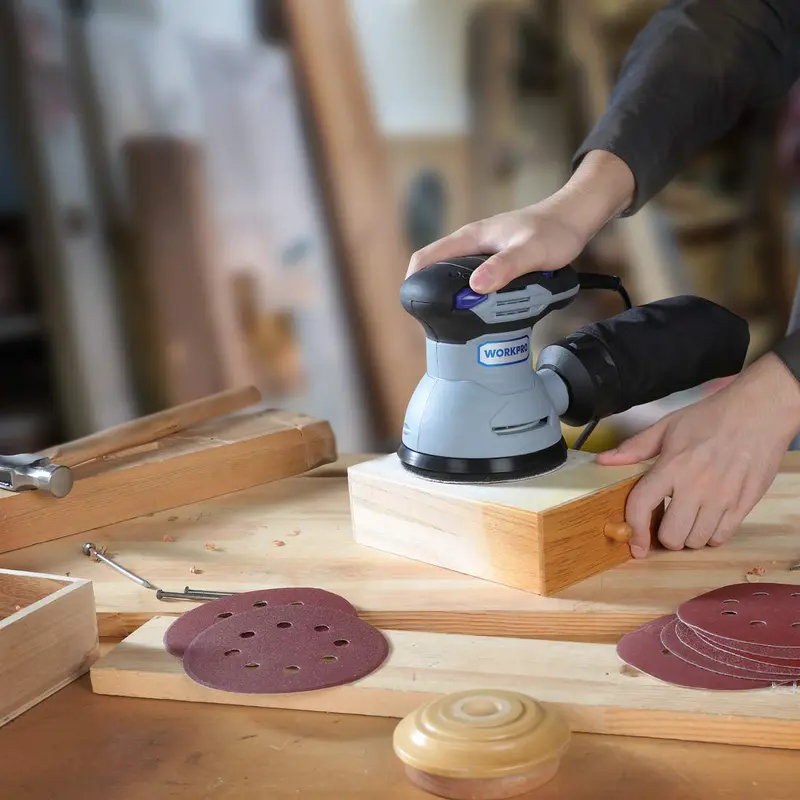 WORKPRO 150 Pcs Sanding Discs Set for Random Orbital Sander