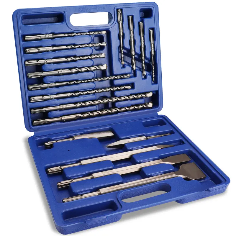 WORKPRO 17-teiliges SDS-Plus-Bohrer- und Meißelset für Bohrhammer