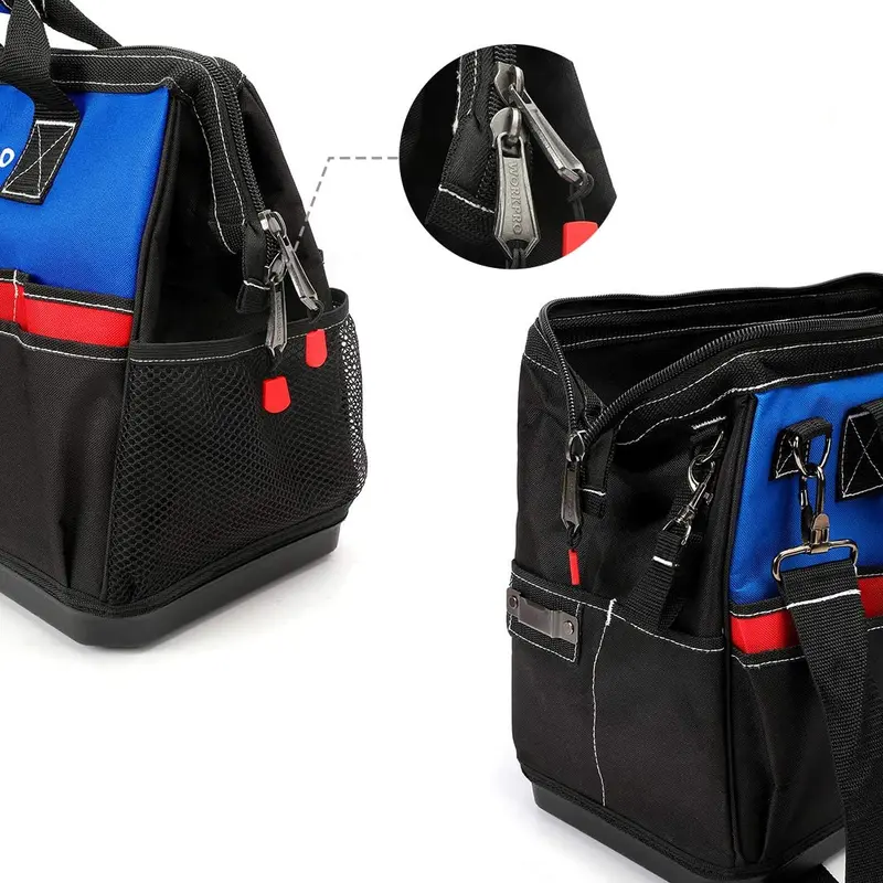 WORKPRO 18" Werkzeugtasche mit geschlossenem Oberteil, breitem Fach für die Aufbewahrung und wasserdichter Basis sowie verstellbaren Schultergurten 2