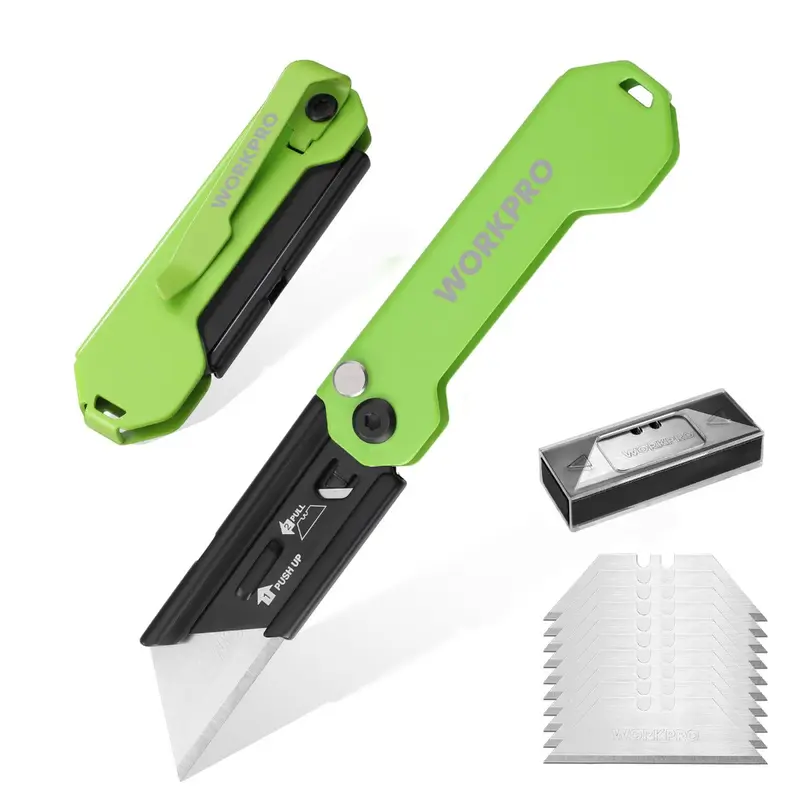 WORKPRO 2-teiliges EDC-Faltmesser für Allzweckzwecke