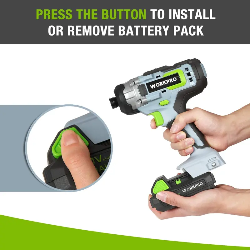 WORKPRO 20-V-Lithium-Ionen-Akku mit 2,0 Ah