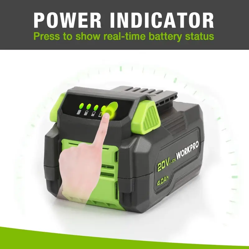 WORKPRO 20-V-Lithium-Ionen-Akku mit 4,0 Ah 2