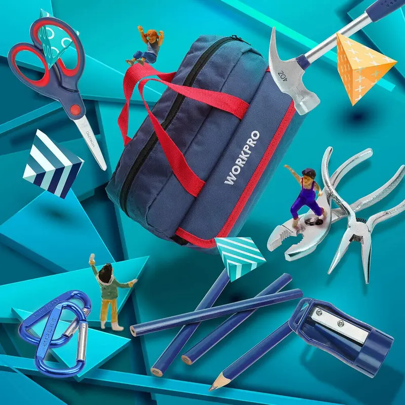 WORKPRO 23-teiliges Werkzeugset mit Aufbewahrungstasche – Handwerkzeuge für Heim-Do-it-yourself & Holzarbeiten 2
