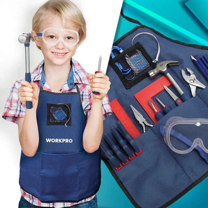 WORKPRO 23-teiliges Werkzeugset mit Aufbewahrungstasche – Handwerkzeuge für Heim-Do-it-yourself & Holzarbeiten