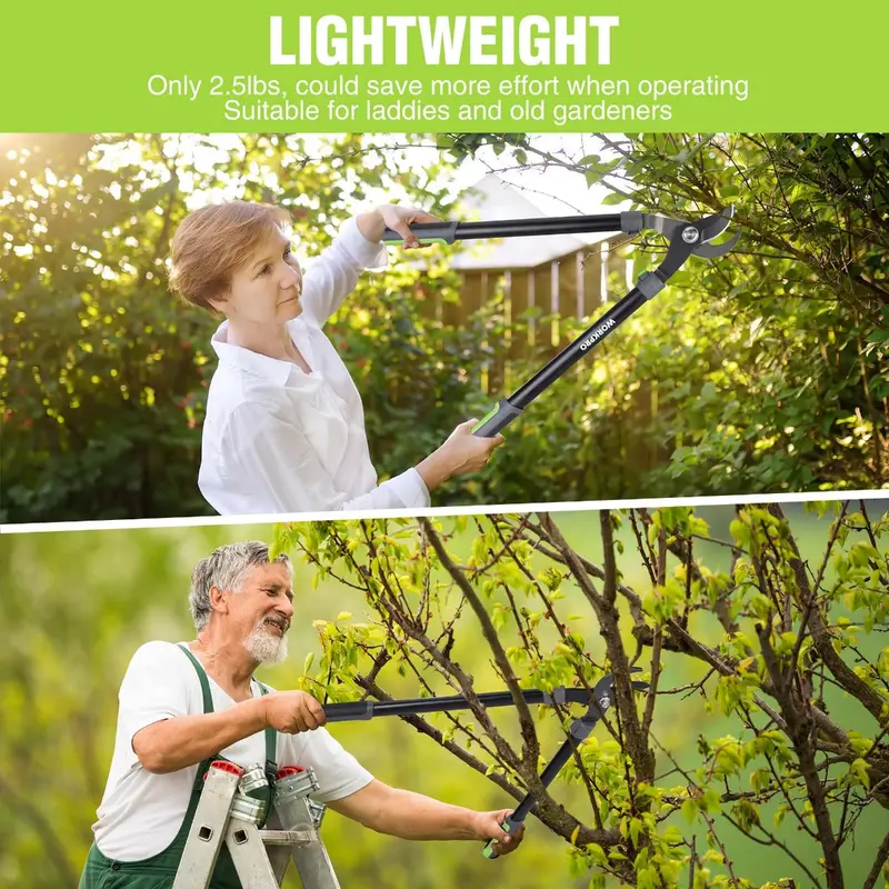 WORKPRO 27"-Gartenschere mit Umgehungsmechanismus und Baumschere