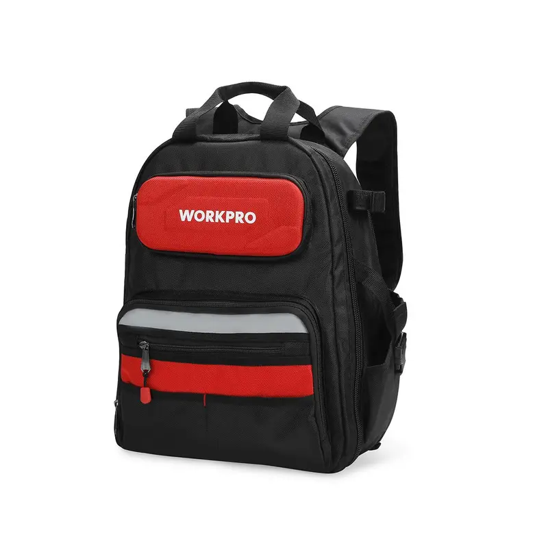 WORKPRO 29-Fach-Hochleistungs-Tool-Rucksack mit Gummifüßen und gepolsterter Rückseite – ideal zur Aufbewahrung und Organisation