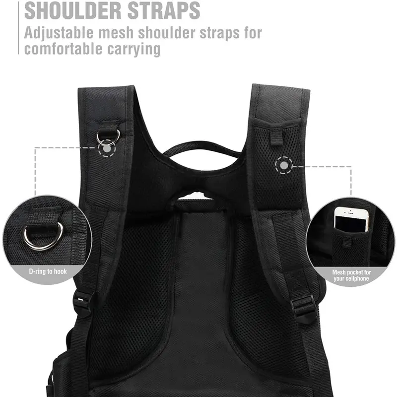 WORKPRO 29-Fach-Hochleistungs-Tool-Rucksack mit Gummifüßen und gepolsterter Rückseite – ideal zur Aufbewahrung und Organisation
