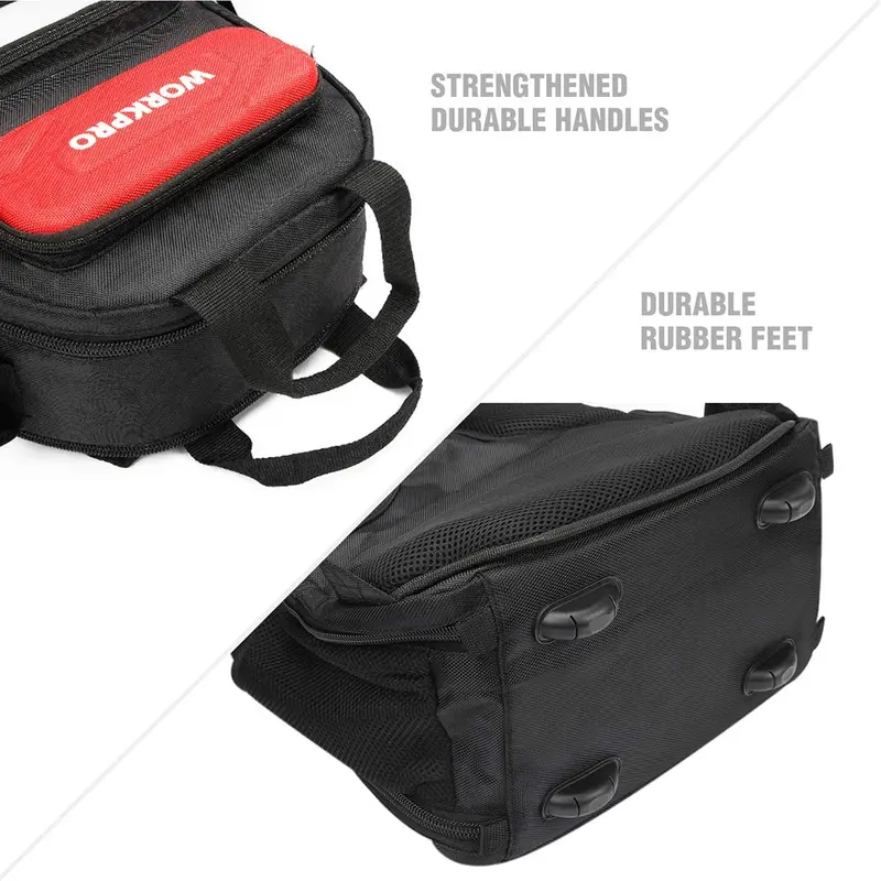 WORKPRO 29-Fach-Hochleistungs-Tool-Rucksack mit Gummifüßen und gepolsterter Rückseite – ideal zur Aufbewahrung und Organisation