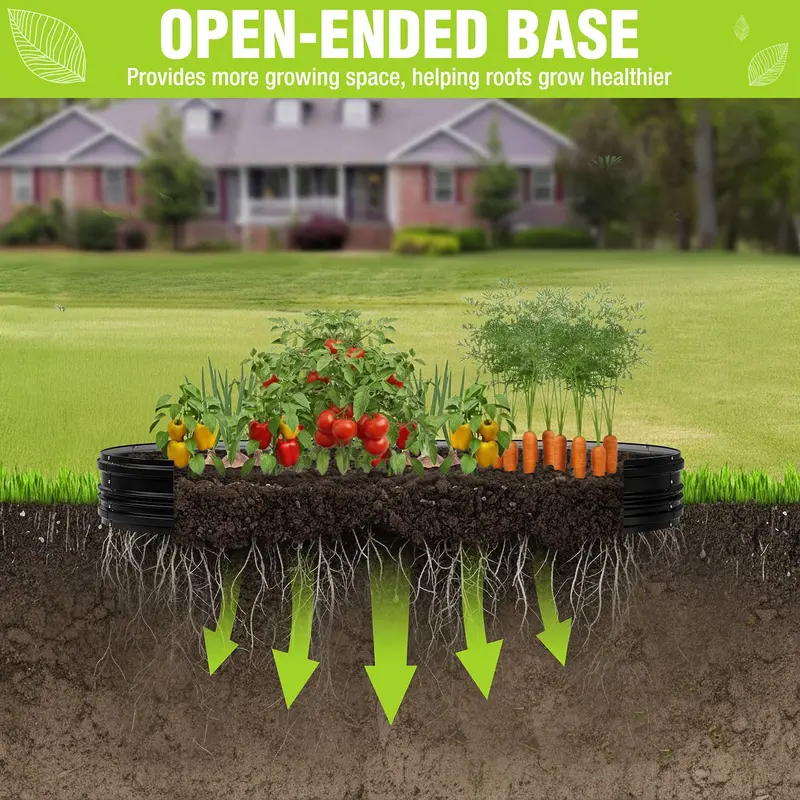 WORKPRO 2er-Set erhöhte Gartenbeete für den Außenbereich, 8 x 4 x 1 ft, verzinkt – einfach zu montierende Pflanzgefäße für Gemüse, Blumen und Kräuter, schwarz