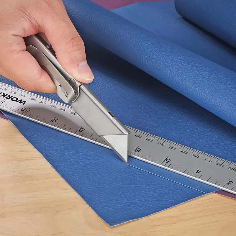 WORKPRO 3-teiliges Set aus Klapp-Cuttermessern mit schnellem Klingentausch und Kartonmesser