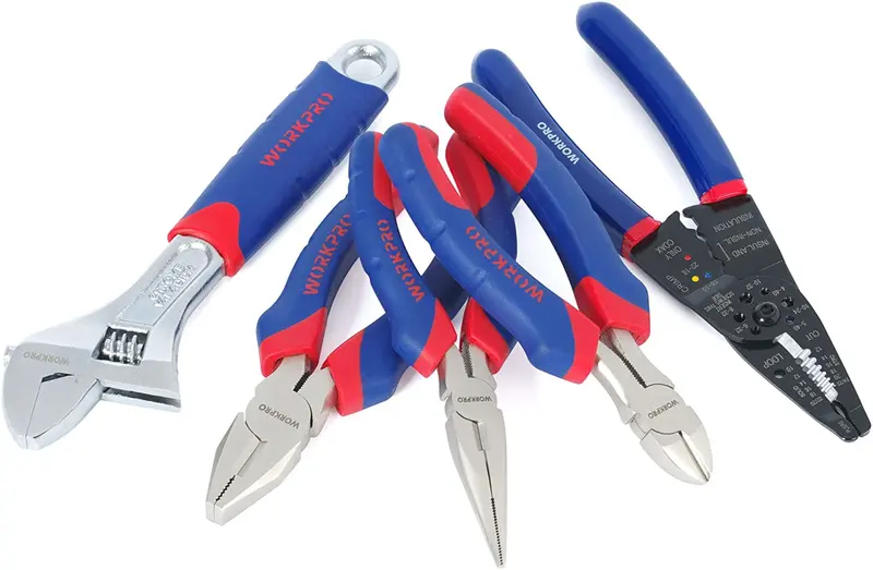 WORKPRO 322-teiliges Heimwerker-Handwerkzeugset für Reparaturen zu Hause – Grundausstattung für den Haushalt mit Tragetasche