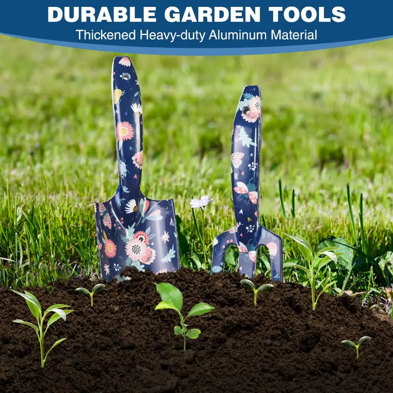 WORKPRO 4-teiliges robustes Handgartenwerkzeug-Set aus Aluminium