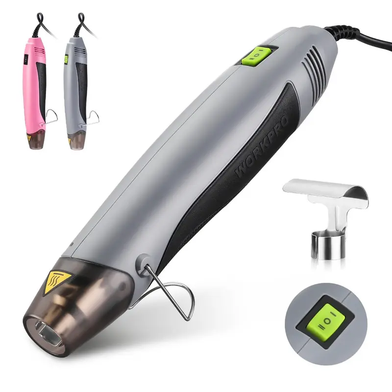 WORKPRO 400 W Mini-Haartrockner mit Reflektor-Düse – Rosa Band