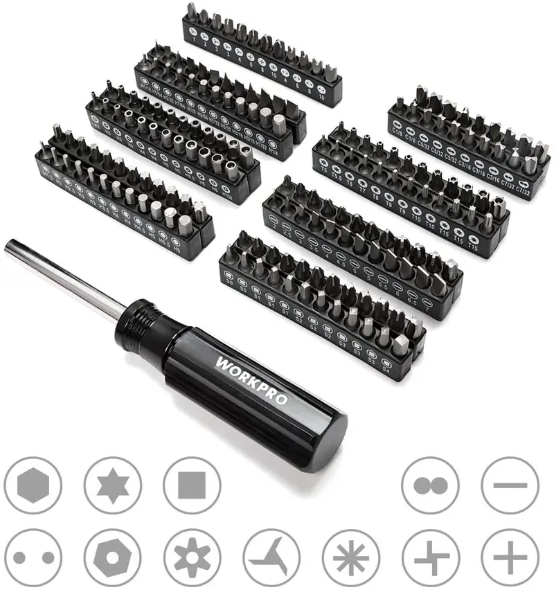 WORKPRO 450-teiliges universelles Profi-Werkzeugset für Mechaniker mit robustem Koffer