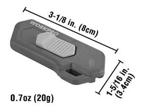 WORKPRO 4er-Set Keramik-Sicherheits-Cutter mit Zusatzklingen
