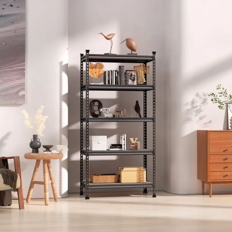 WORKPRO 5-stufiges verstellbares Metallregal, robustes Lagerregal mit hoher Tragkraft, 91 cm (B) × 46 cm (T) × 183 cm (H), Tragfähigkeit bis zu 1814 kg