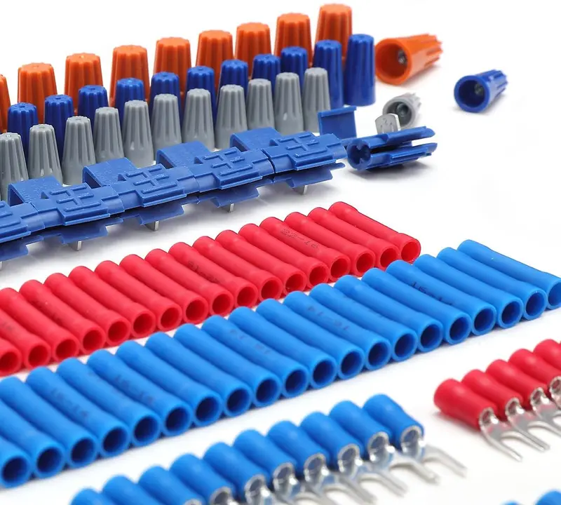 WORKPRO 582-teiliges Crimpanschluss-Set mit Schrumpfschlauch für elektrische Reparaturen inkl. Abisolierzange