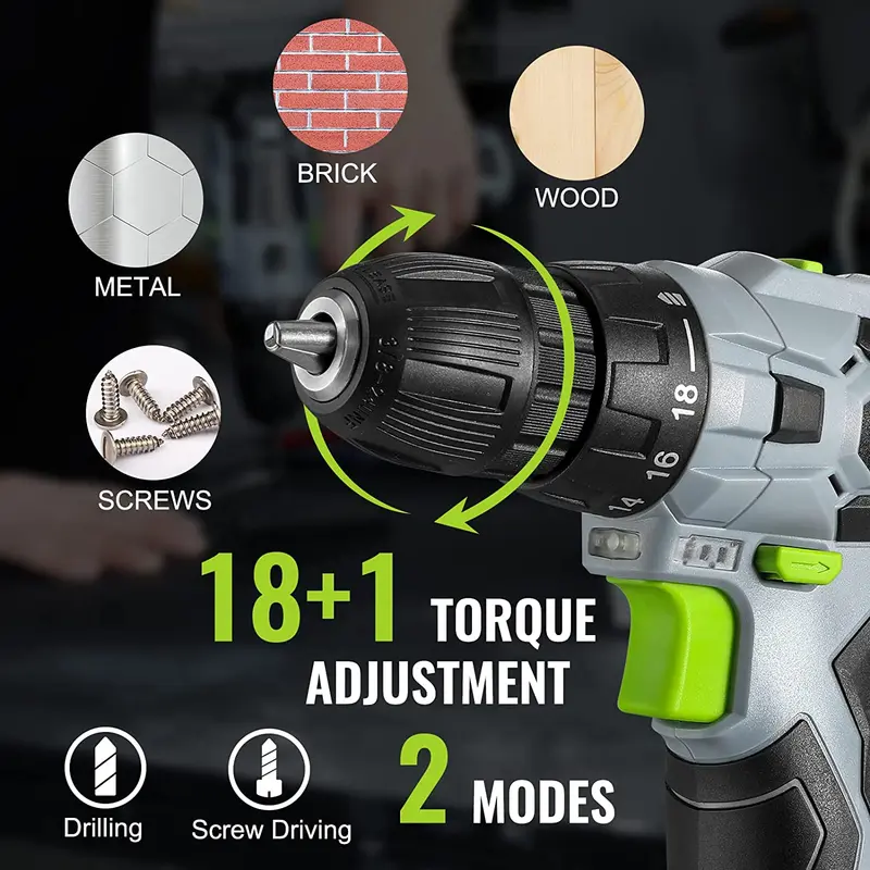 WORKPRO 61-teiliges 12-V-Cordless-Bohrschrauber- und Heimwerker-Set mit 36-cm-Aufbewahrungstasche