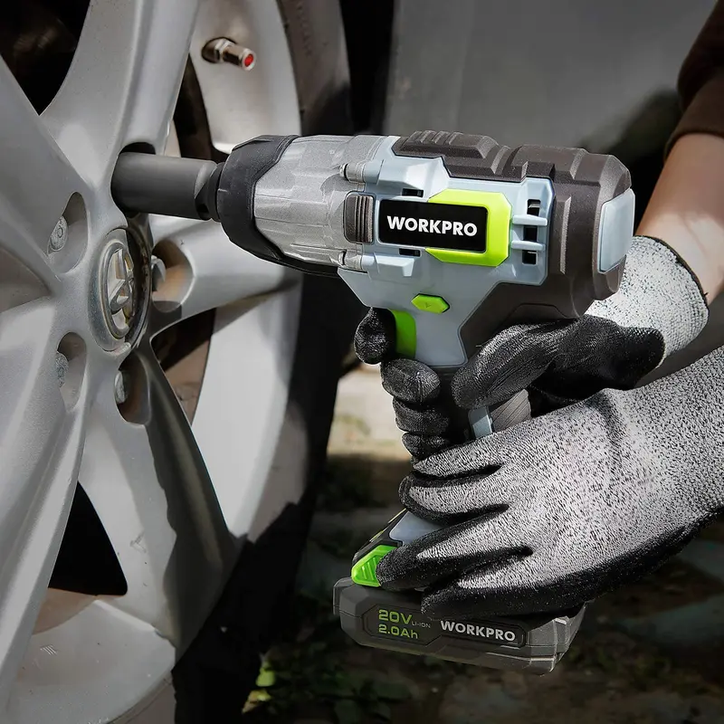 WORKPRO Akku-Schlagschrauber, 20 V, mit Schnellladegerät und Gürtelclip für bequemen Transport