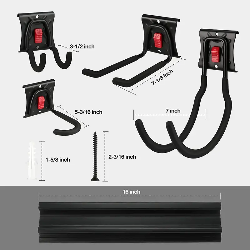WORKPRO Garage Tool Organizer Wall Mount Garden Tool Organizer Storage Rack Heavy Duty Tool Hangers 64 Inch