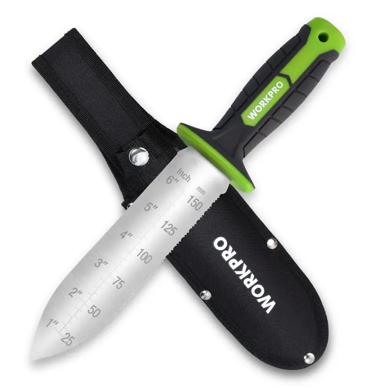 WORKPRO Gartenspatel mit Oxford-Scheide, 7"-Klinge aus rostfreiem Stahl mit scharfer Schneide
