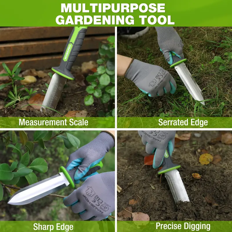 WORKPRO Gartenspatel mit Oxford-Scheide, 7"-Klinge aus rostfreiem Stahl mit scharfer Schneide 2