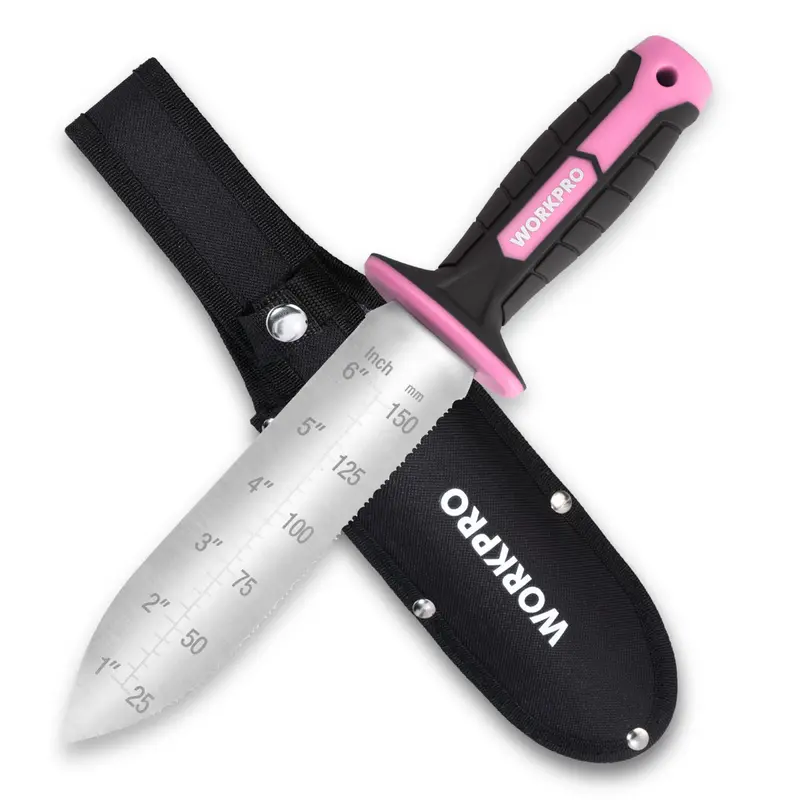 WORKPRO Gartenspatel mit Oxford-Scheide, 7"-Klinge aus rostfreiem Stahl mit scharfer Schneide