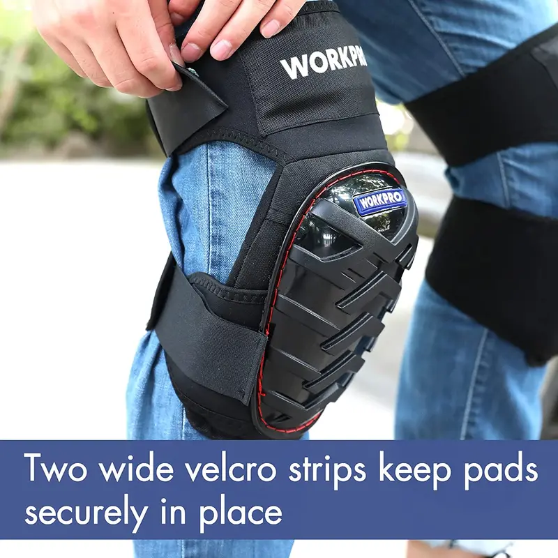 WORKPRO Gel-Knieschoner mit rutschfesten Gurten, professionelle Knieschoner für die Arbeit 2