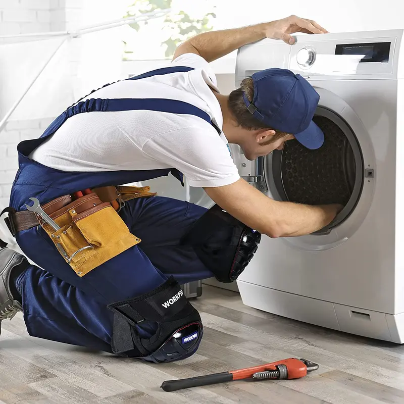 WORKPRO Gel-Knieschoner mit rutschfesten Gurten, professionelle Knieschoner für die Arbeit