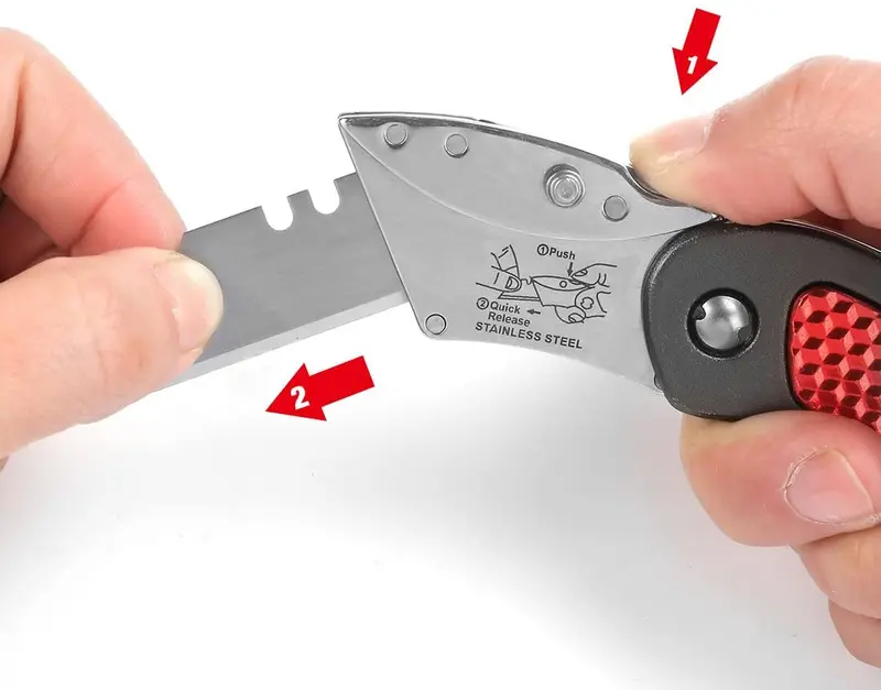WORKPRO Quick Change Blade Folding Utility Knife Set 2