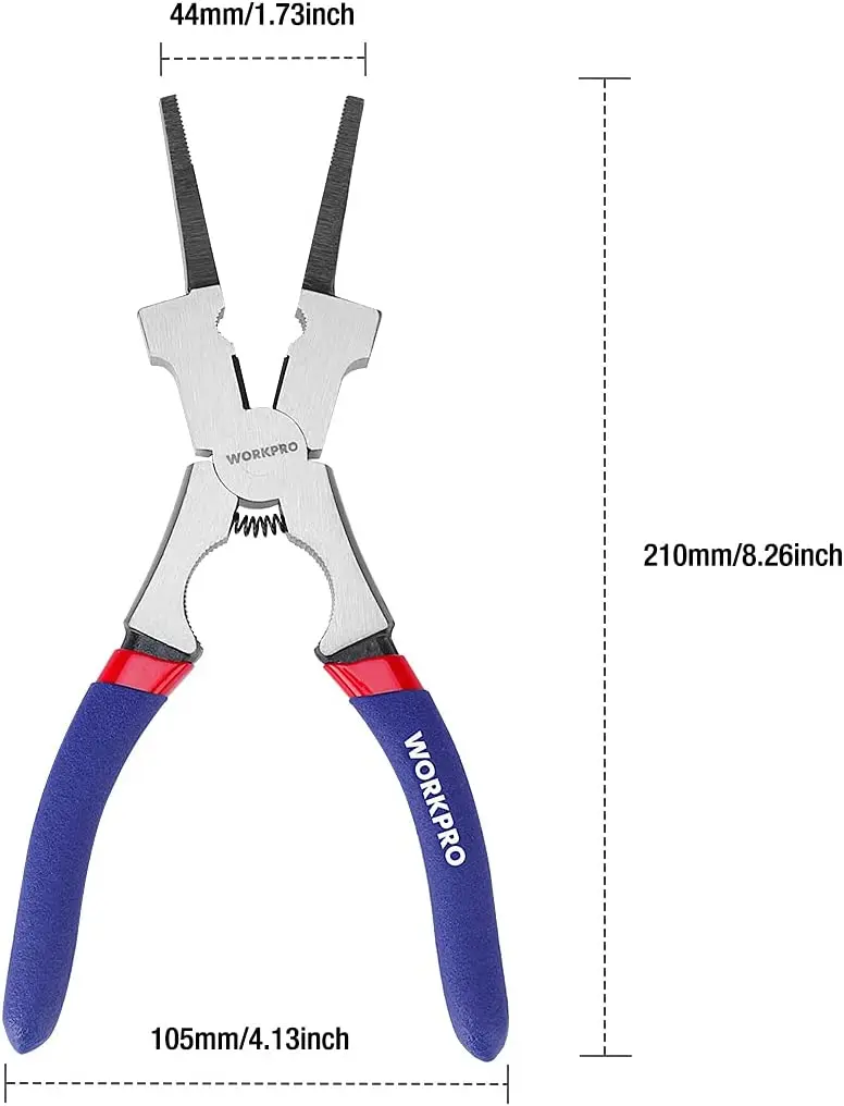 WORKPRO Schweißzange 20 cm, multifunktionale Chrom-Vanadium-Stahl-Schweißzange 2