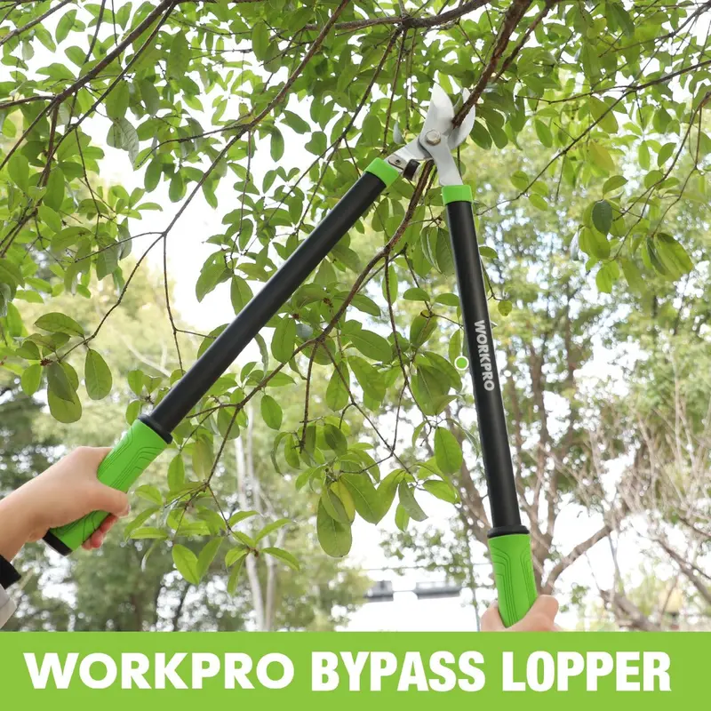 WORKPRO Umgehungs-Gartenschere, 71 cm (28 Zoll), Astschere mit Klinge aus 65MN-Federstahl