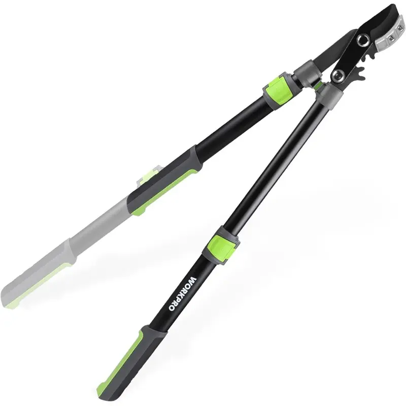 WORKPRO verstellbare Gartenschere mit Amboss, 63–94 cm (25–37 Zoll), robuste Astschere für Garten und Baum