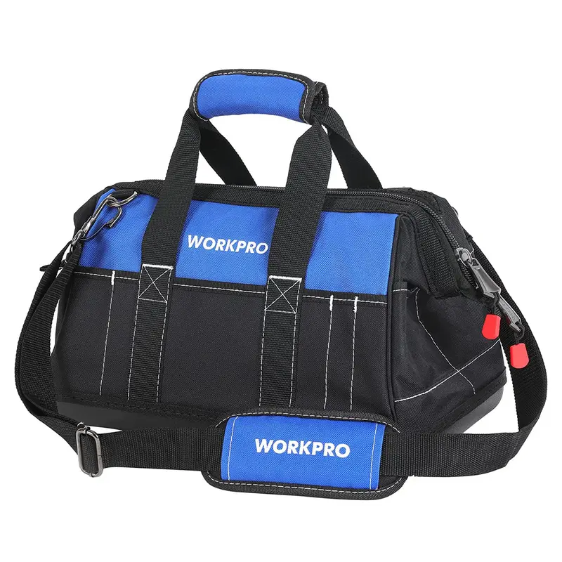 WORKPRO Werkzeugtasche mit extra breitem Mund, 40 cm, wasserdichte, geformte Basis