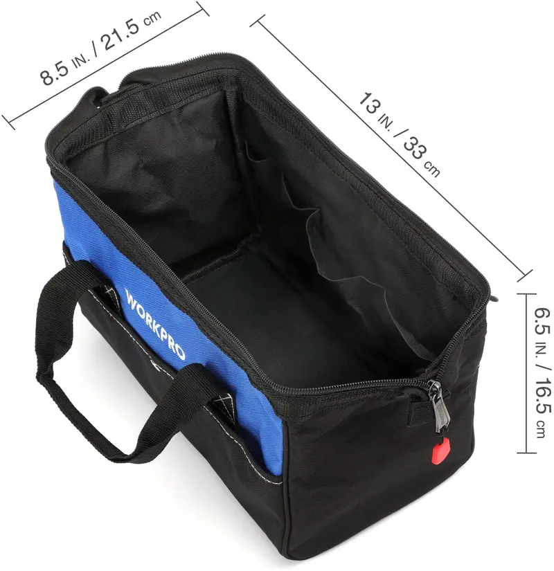 WORKPRO Werkzeugtasche mit großem Eingang, 33 cm 2